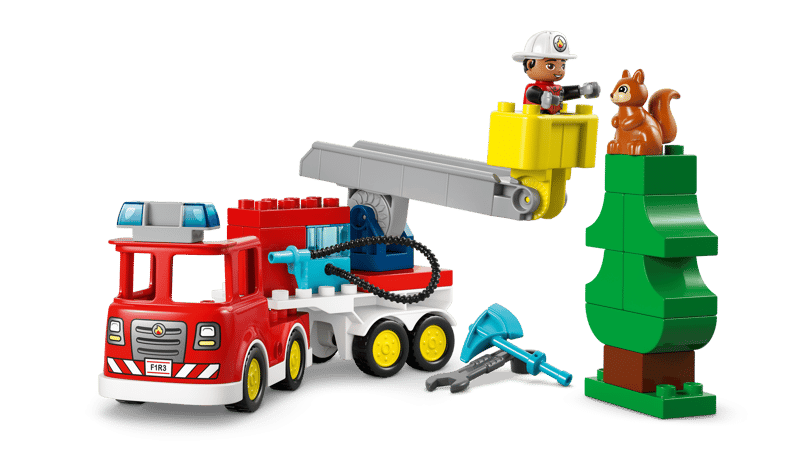 LEGO DUPLO Town Fire Truck with Hose and Firefighter (10473)