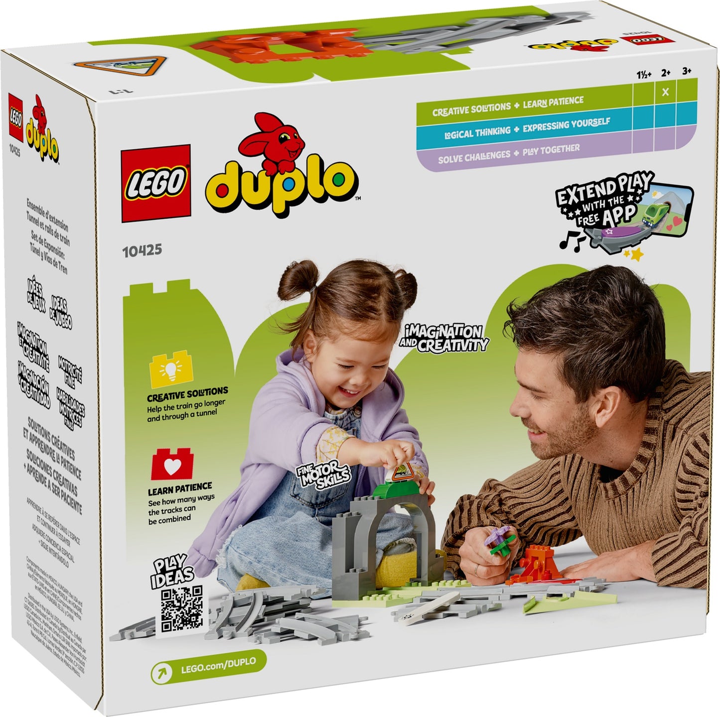 LEGO DUPLO Town Train Tunnel and Tracks Expansion Set (10425)