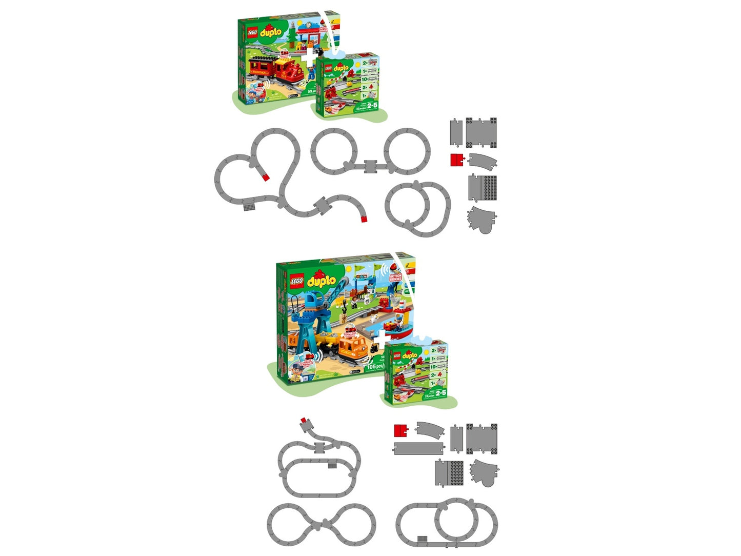 LEGO DUPLO Train Tracks (10882)