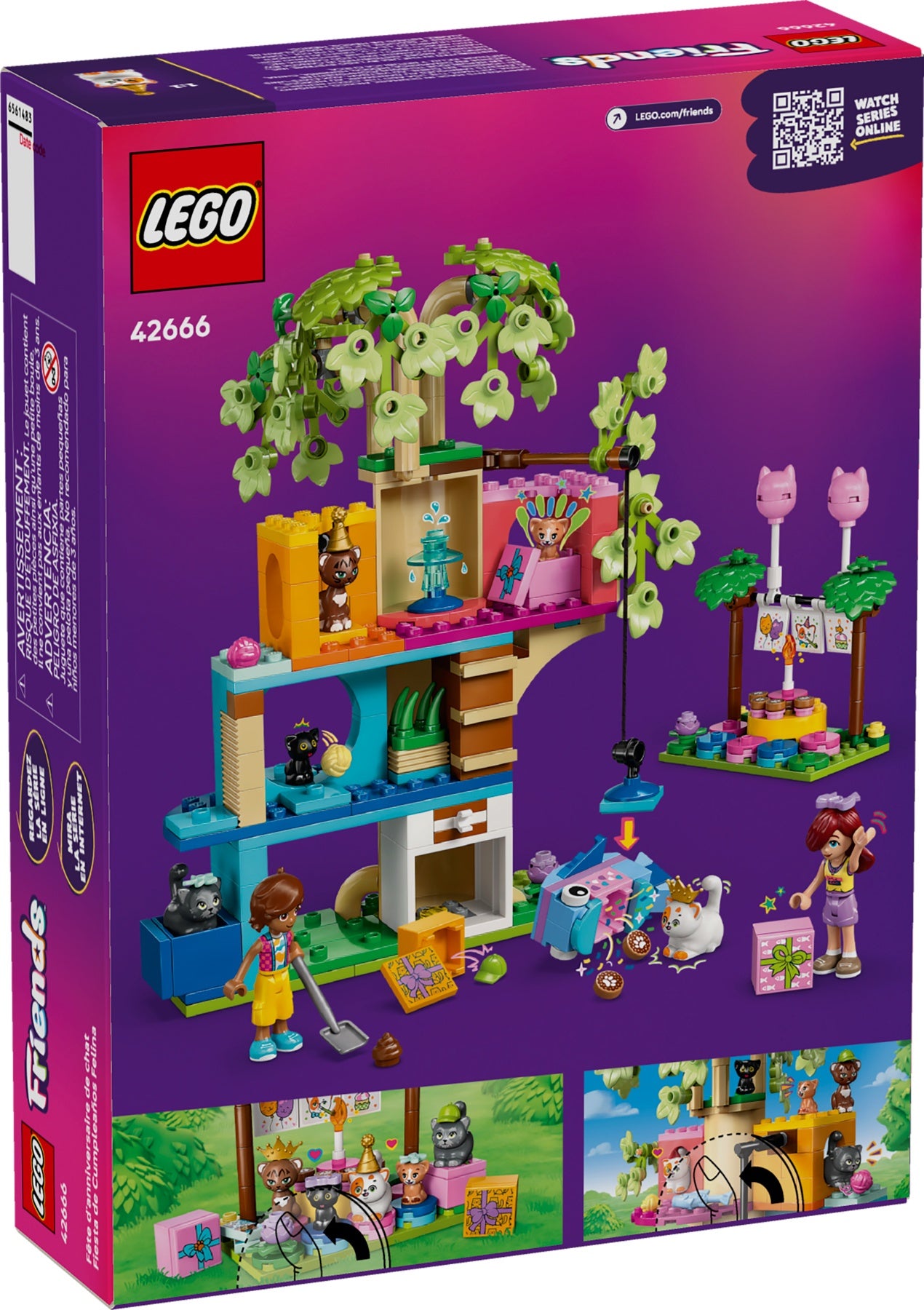 LEGO Friends Cat Birthday Party & Tree House (42666)
