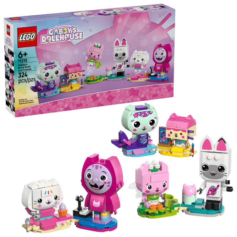 LEGO Gabby's Dollhouse Brick-Built Cat Friends (11215)