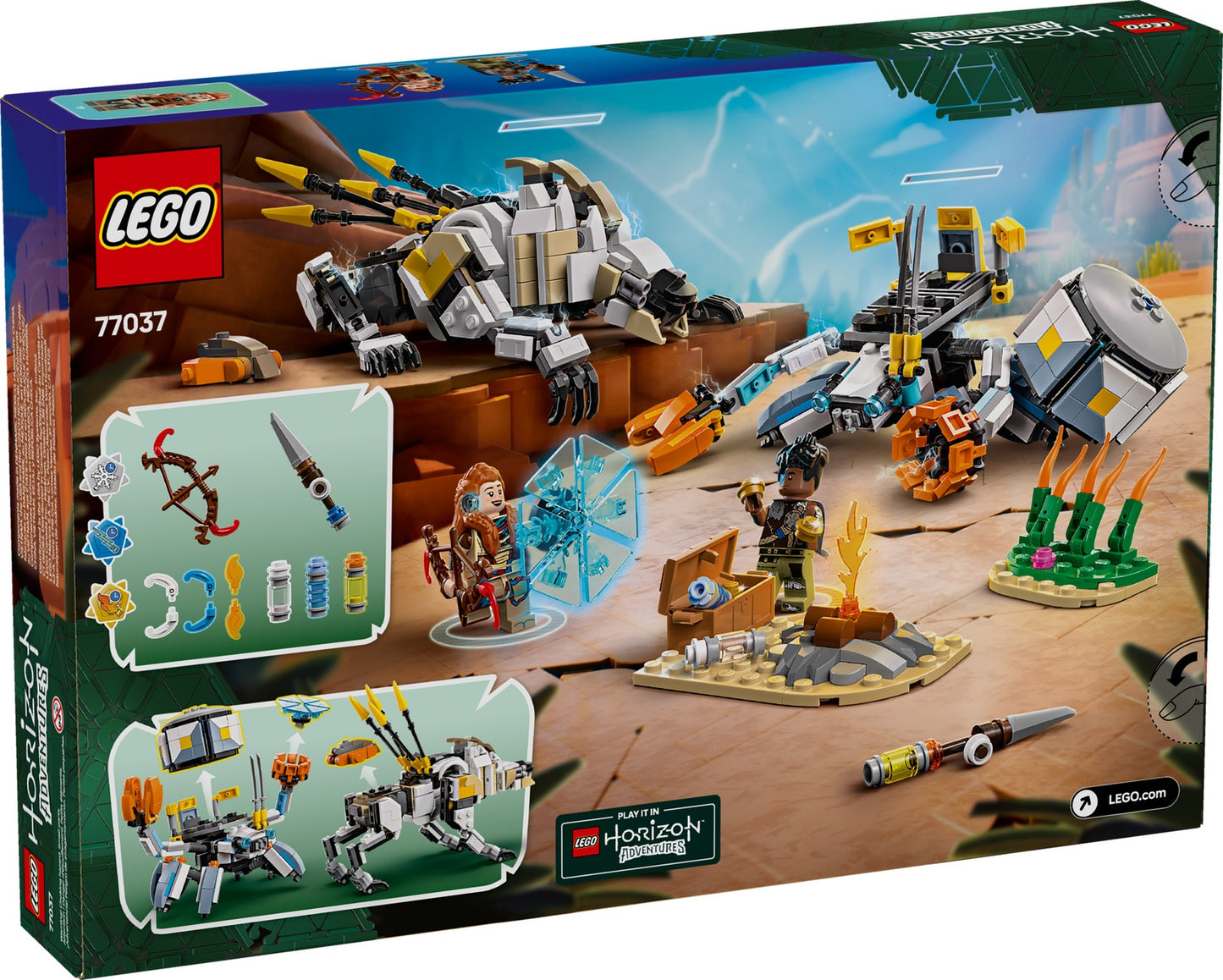 LEGO Horizon Aloy and Varl vs. Shell-Walker and Sawtooth (77037)