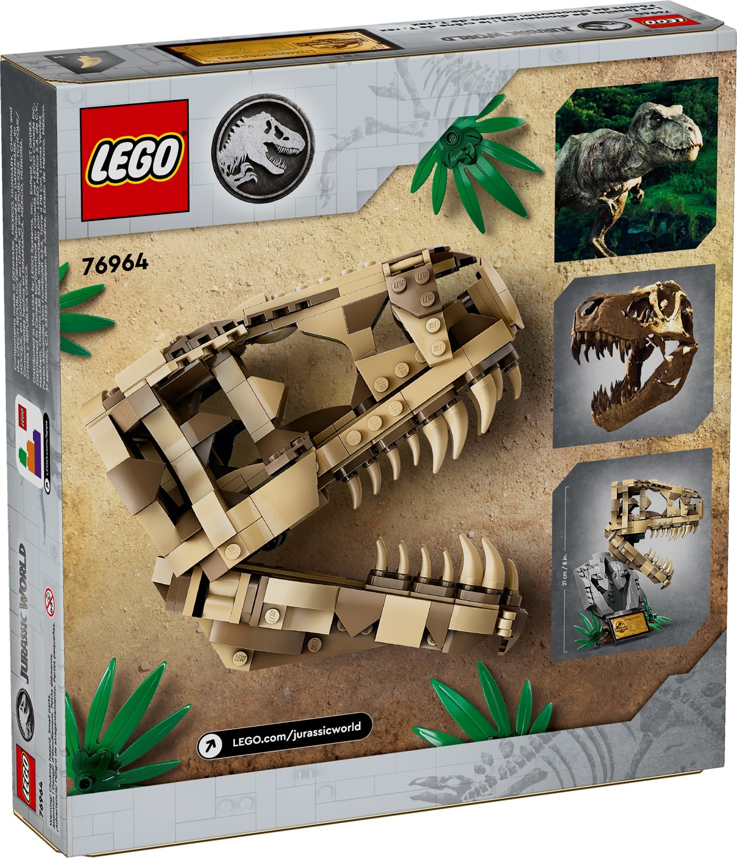 LEGO Jurassic World Dinosaur Fossils Tyrannosaurus Skull (76964)