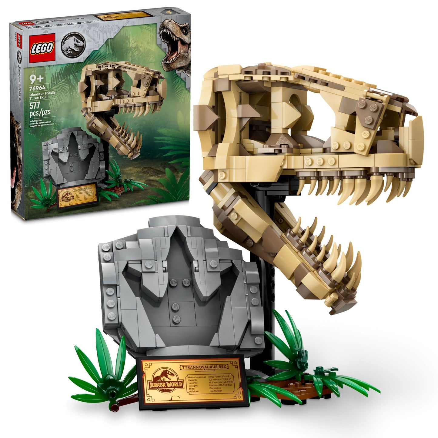 LEGO Jurassic World Dinosaur Fossils Tyrannosaurus Skull (76964)