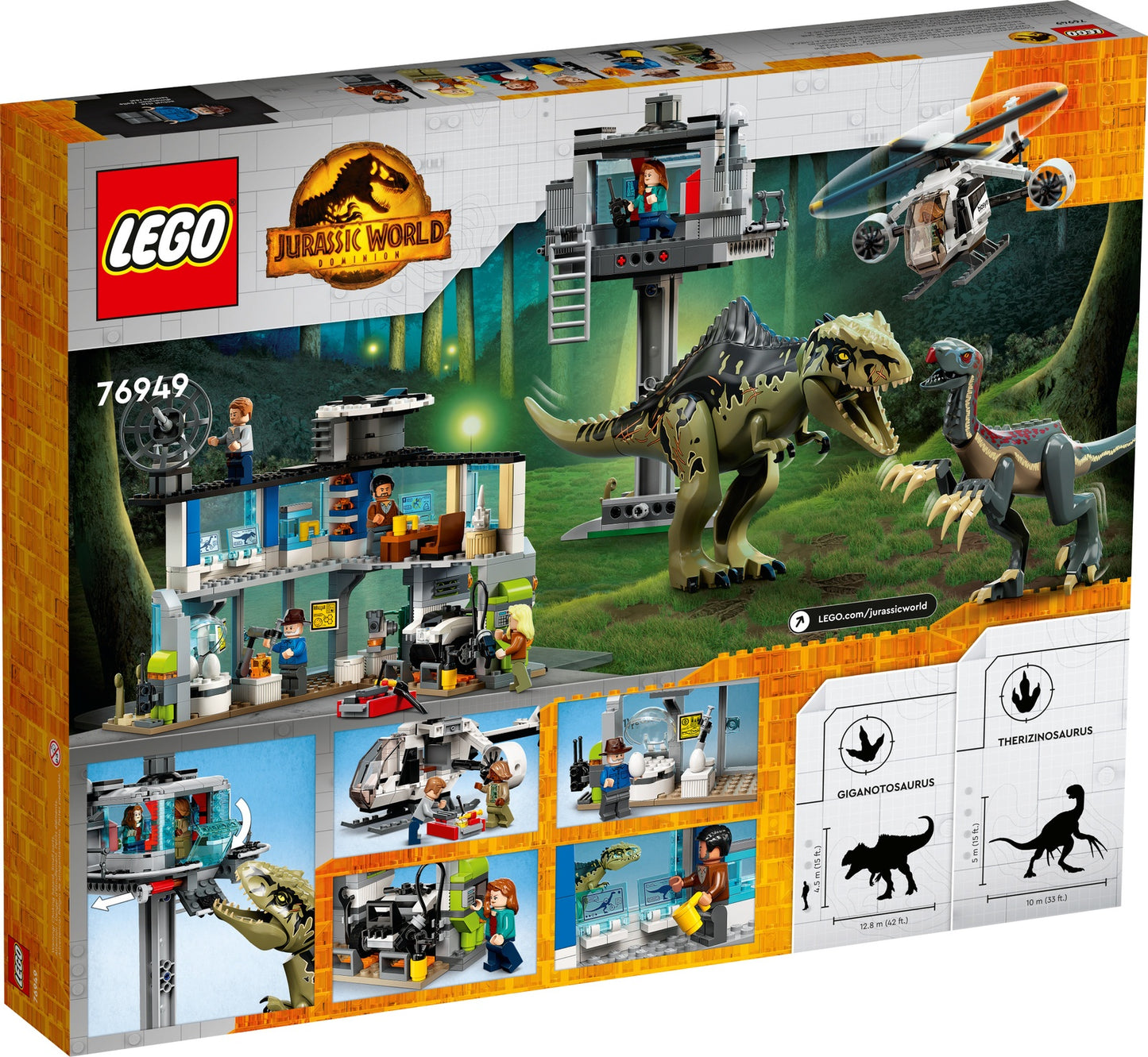 LEGO Jurassic World Giganotosaurus and Therizinosaurus Attack (76949)