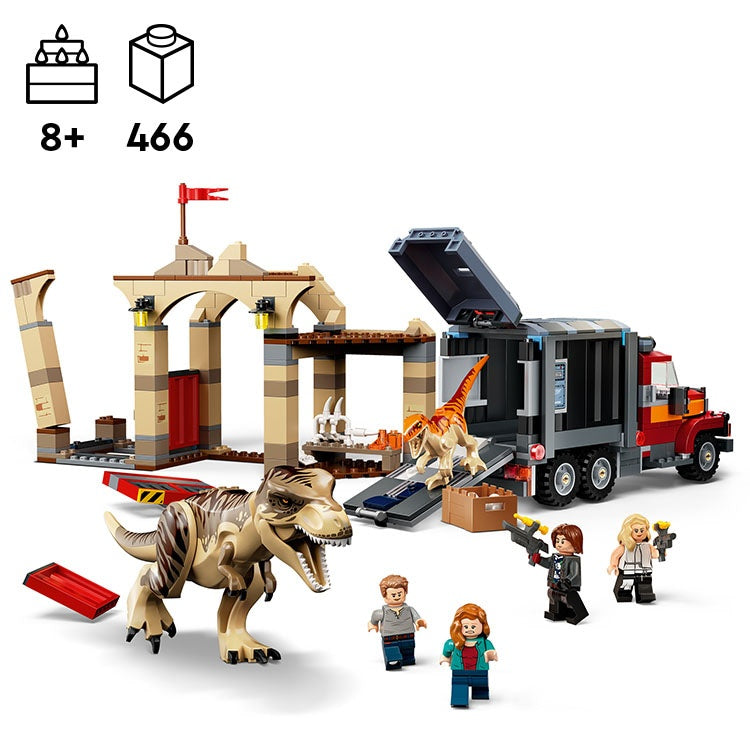 LEGO Jurassic World T. rex and Atrociraptor Dinosaur Breakout (76948)