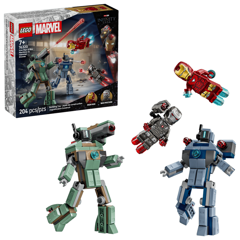 LEGO Marvel Iron Man & War Machine vs. Hammer Drones (76320)