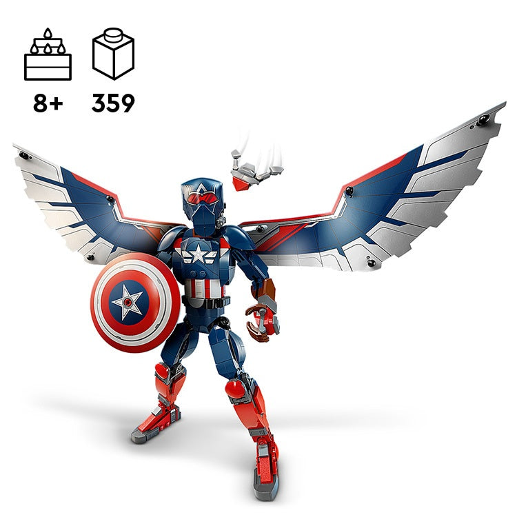 LEGO Marvel Sam Wilson Captain America Buildable Figure (76296)