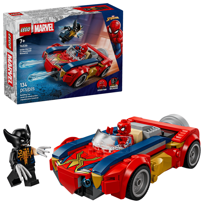 LEGO Marvel Spider-Man Car vs. Venomized Wolverine (76336)