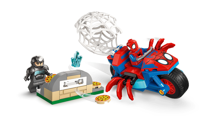 LEGO Spidey on his Motorcycle vs. Rhino (11206)