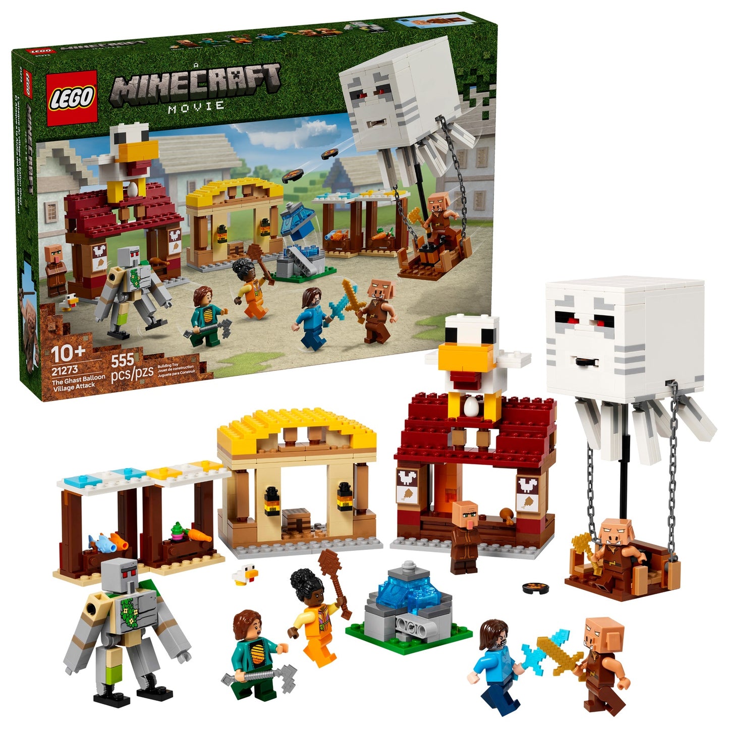 LEGO Minecraft The Ghast Balloon Village Attack (21273)