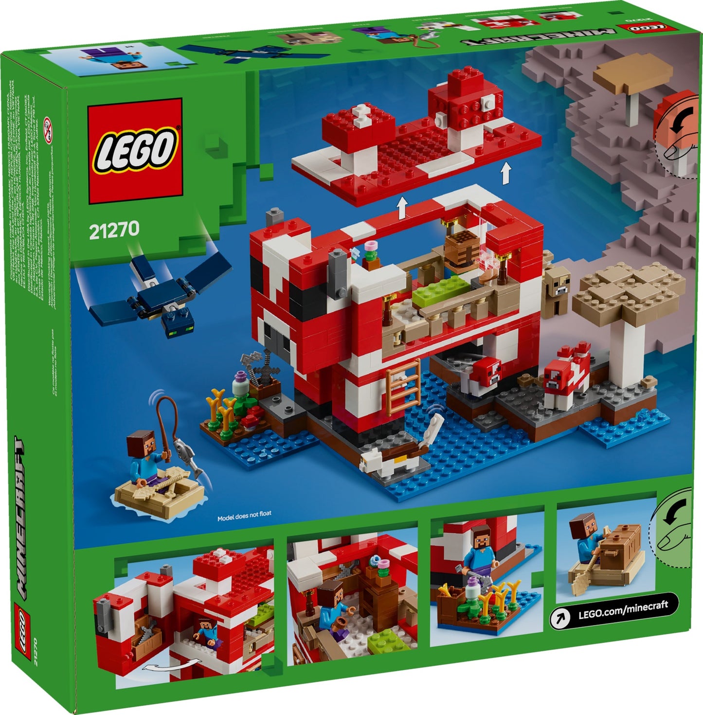 LEGO Minecraft The Mooshroom House (21270)