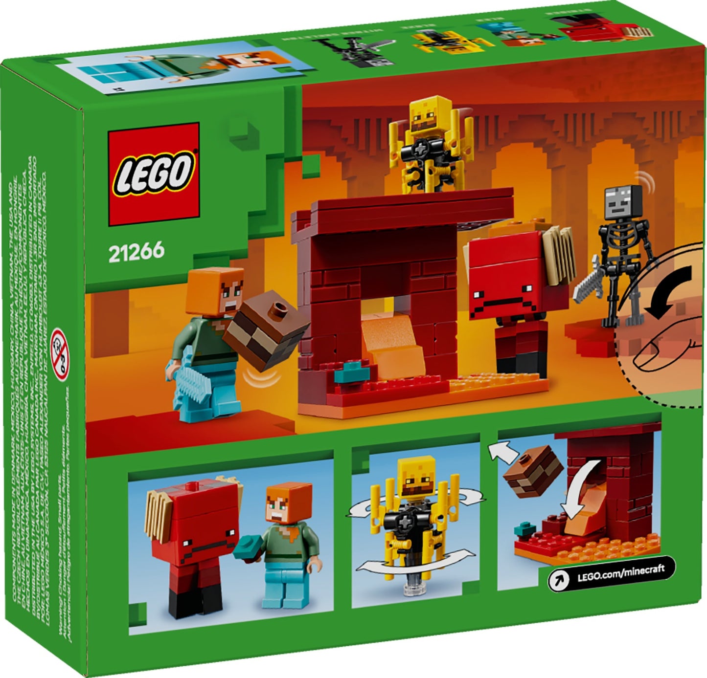 LEGO Minecraft The Nether Lava Battle Set (21266)