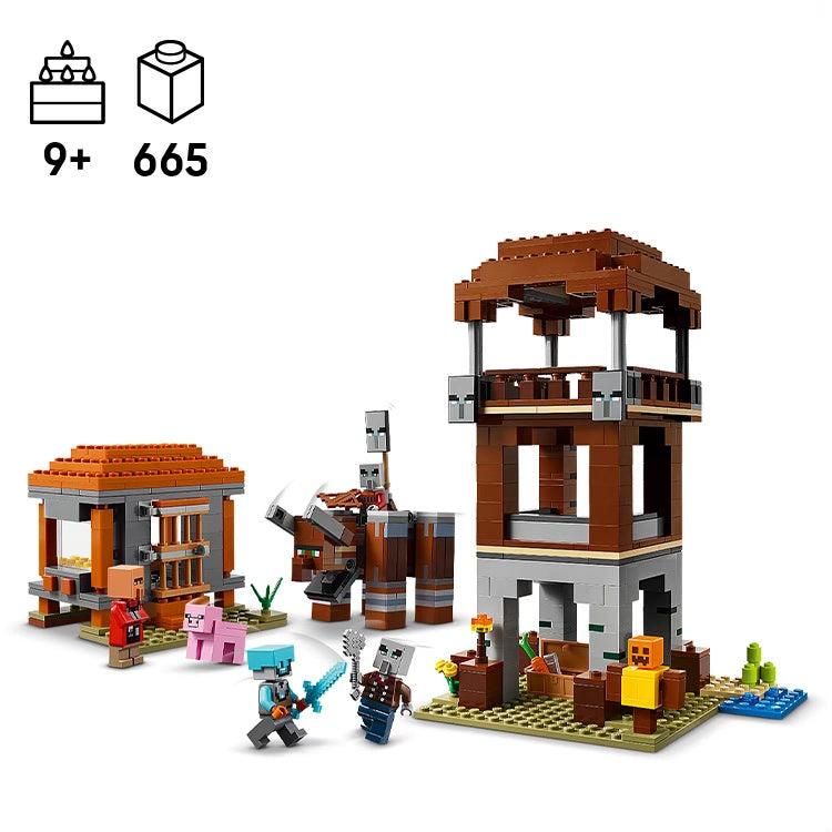 LEGO Minecraft The Pillager Outpost and Ravager (21278)