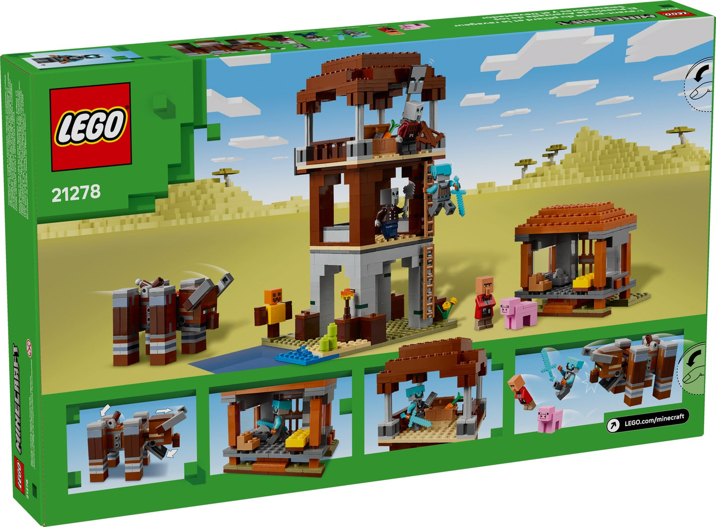 LEGO Minecraft The Pillager Outpost and Ravager (21278)
