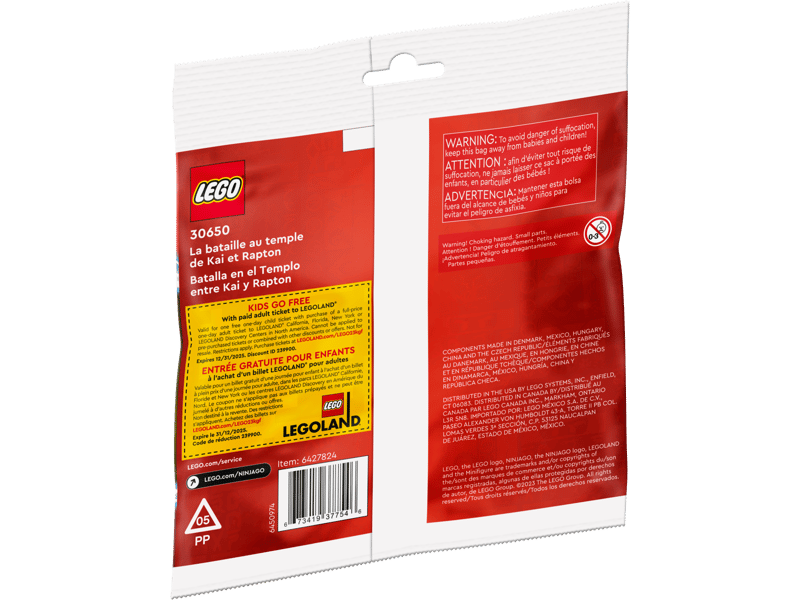 LEGO Ninjago Kai and Rapton's Temple Battle (30650)