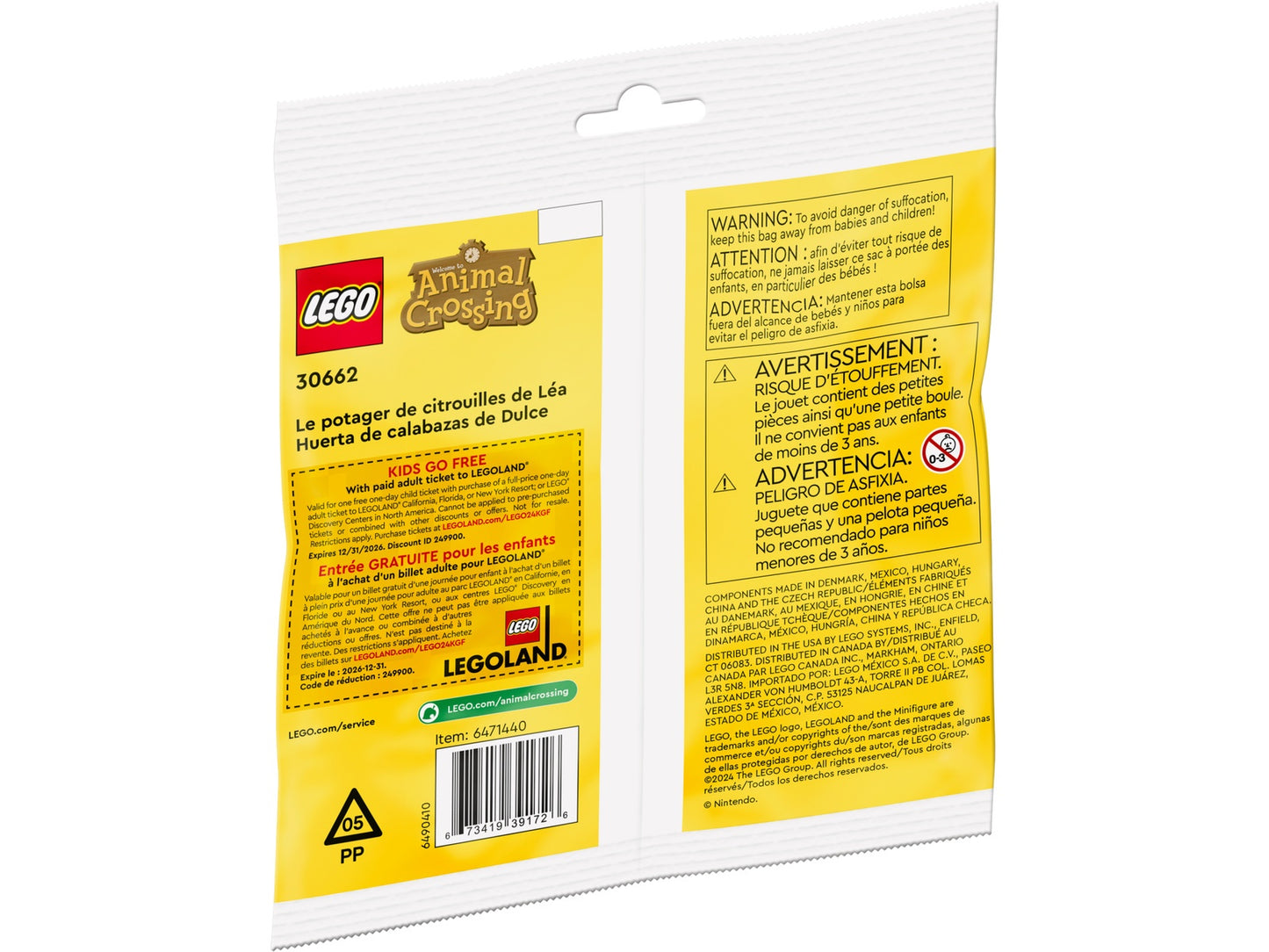 LEGO Animal Crossing Maple's Pumpkin Garden and Beach Cleanup (30662)