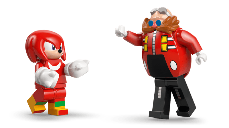 LEGO Sonic Knuckles vs. Dr. Eggman Egg Crusher Mech (77005)