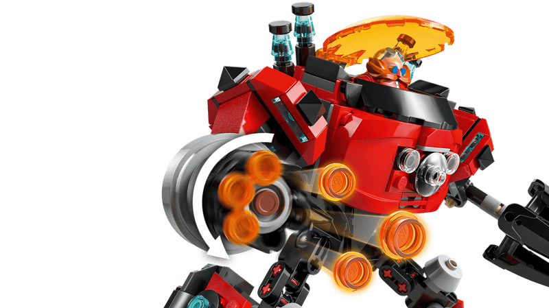 LEGO Sonic Knuckles vs. Dr. Eggman Egg Crusher Mech (77005)