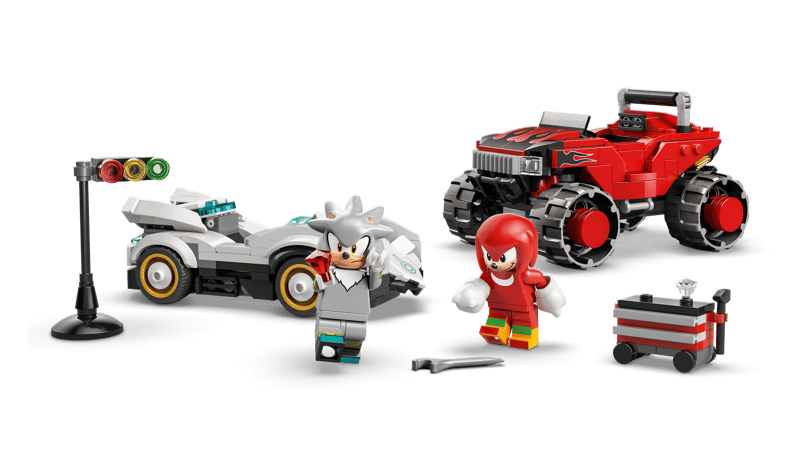 LEGO Silver's Car vs. Knuckles' Monster Truck (77118)