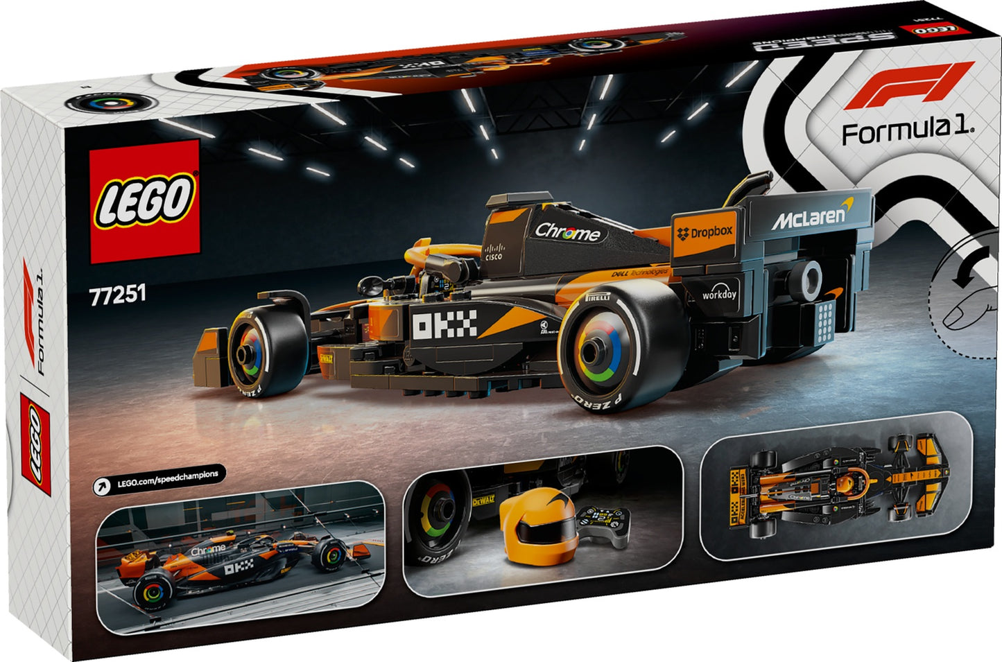 LEGO Speed Champions McLaren F1 Team MCL38 Race Car (77251)