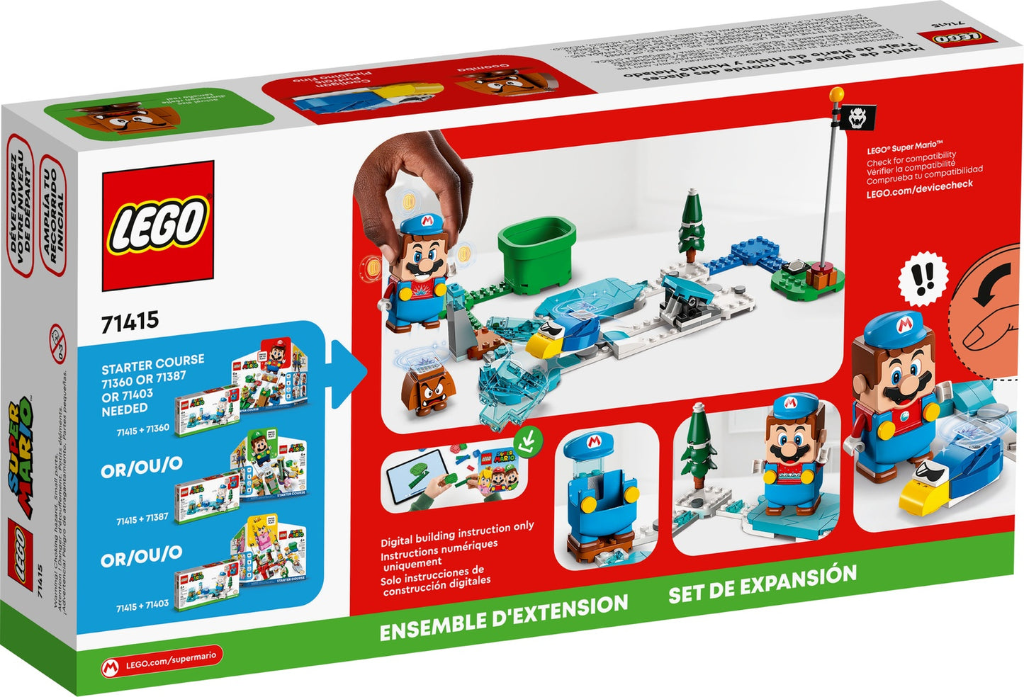 LEGO Super Mario Ice Mario Suit and Frozen World Expansion Set (71415)