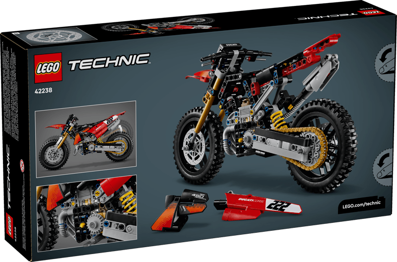 LEGO Technic Ducati Desmo450 MX Factory Motorcycle (42238)