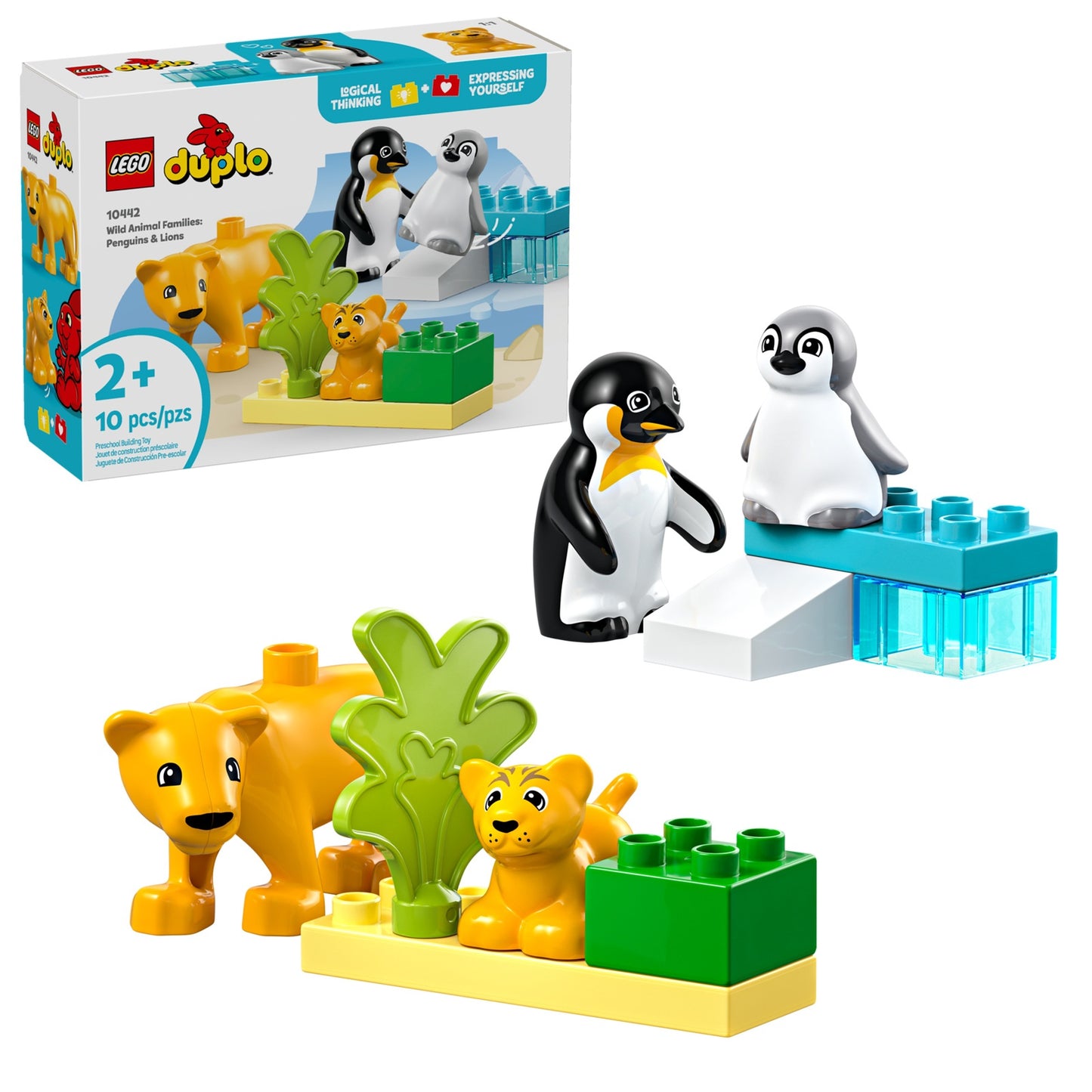 LEGO DUPLO Wild Animal Families Penguins and Lions (10442)
